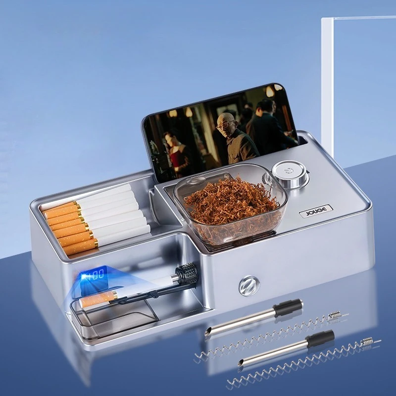 

New Automatic Electric Cigarette Roller Machine - 3-in-1 for 8mm/6.5mm/5.5mm Cigarettes, Home & Commercial Use