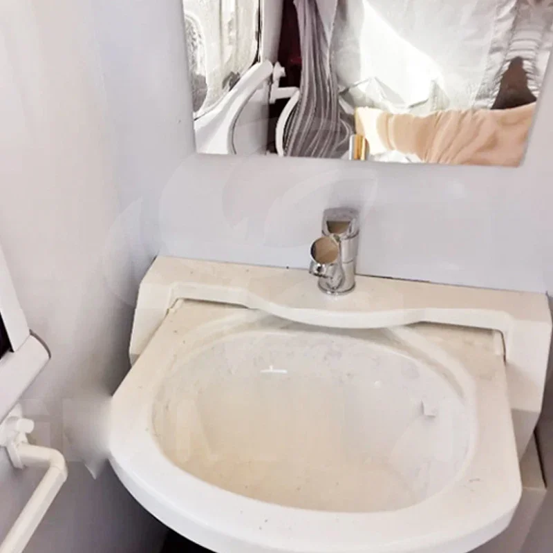RV Acrylic Folding Sink with Faucet Wash Basin Durable Bathroom For Boat Caravan Motorhome Camper RV Parts & Accessories
