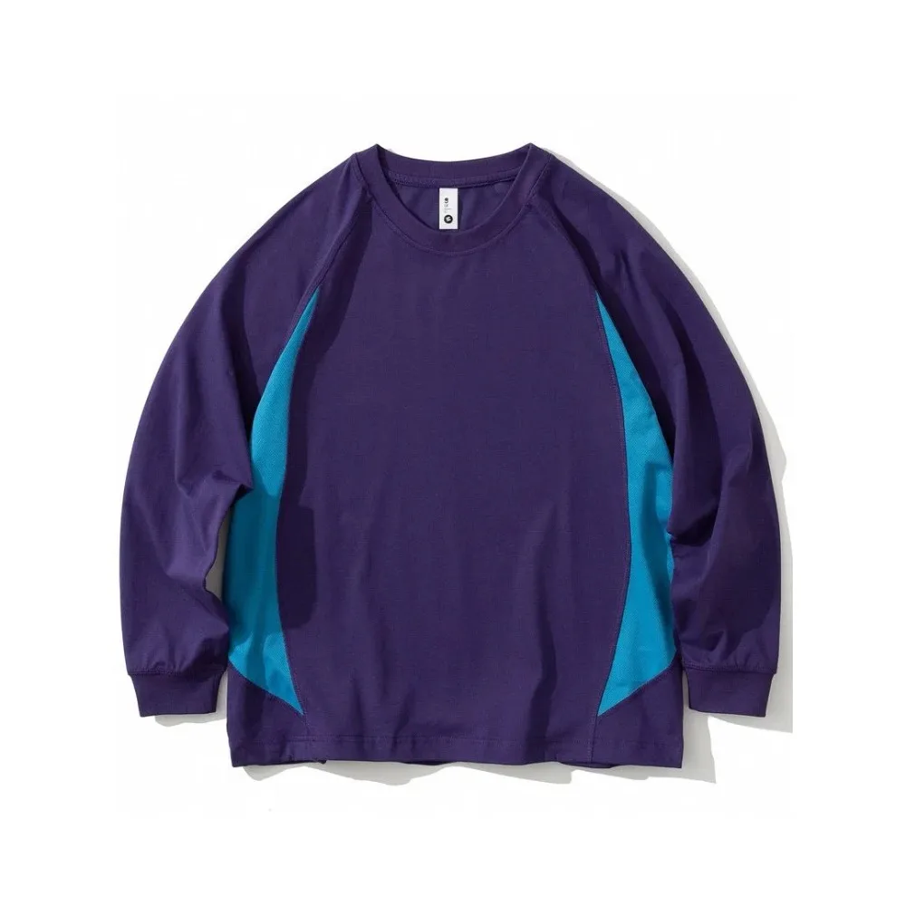 

KAPITAL Japan Vintage Color-blocked Patchwork Round-neck Long-sleeved T-shirt Men's Tees
