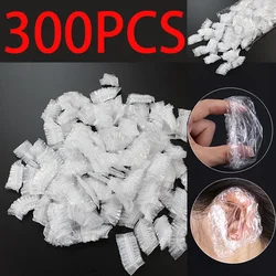 300 Uds. Orejeras desechables Unisex para peluquería orejeras impermeables transparentes protección para los oídos orejeras para ducha de baño accesorios de limpieza