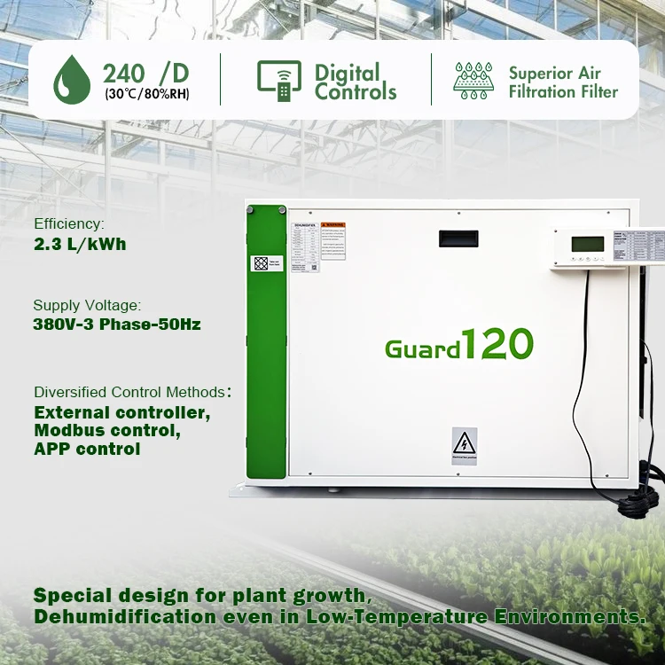 Preair High Efficiency 240L Ceiling Mounted Grow Room Greenhouse Dehumidifier