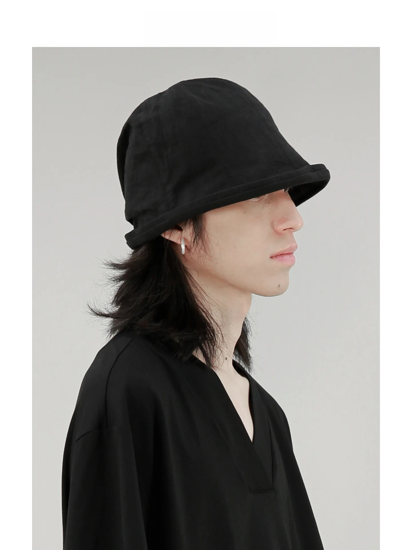 casquette-de-peche-minimaliste-sawong-en-lin-noir-pour-hommes-et-femmes-protection-solaire-estivale-effet-visage-mince-chapeau-bob