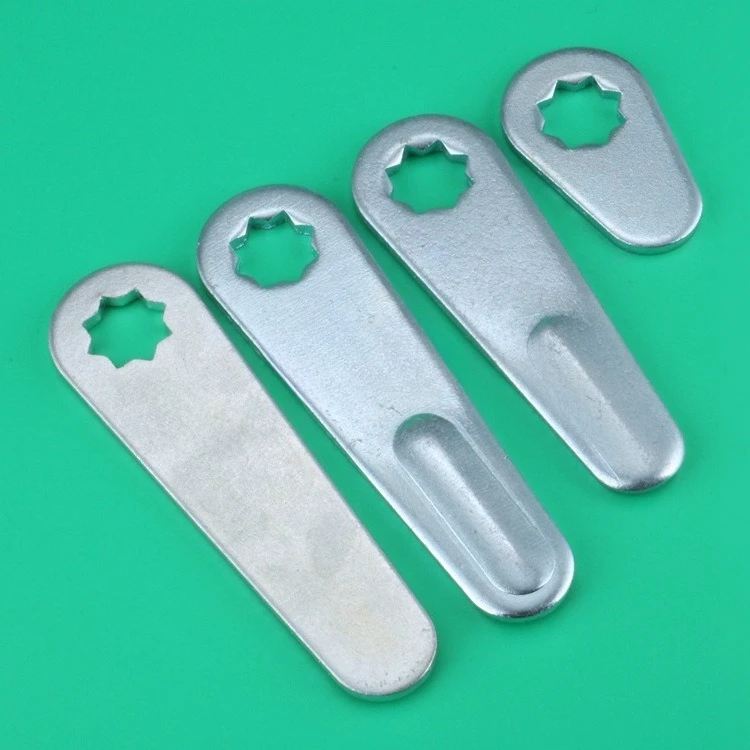 8x8mm Steel Cam Piece Lock Accessories Tail Sheet for Cabinet Cam Lock