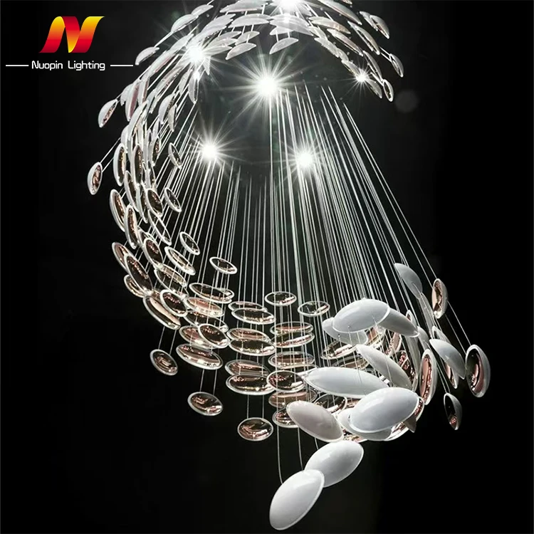 Contemporary Design Lightweight Indoor Decoration Lighting Dining Room Lamp Lighting Glass Ball Fixtures Led Chandelier
