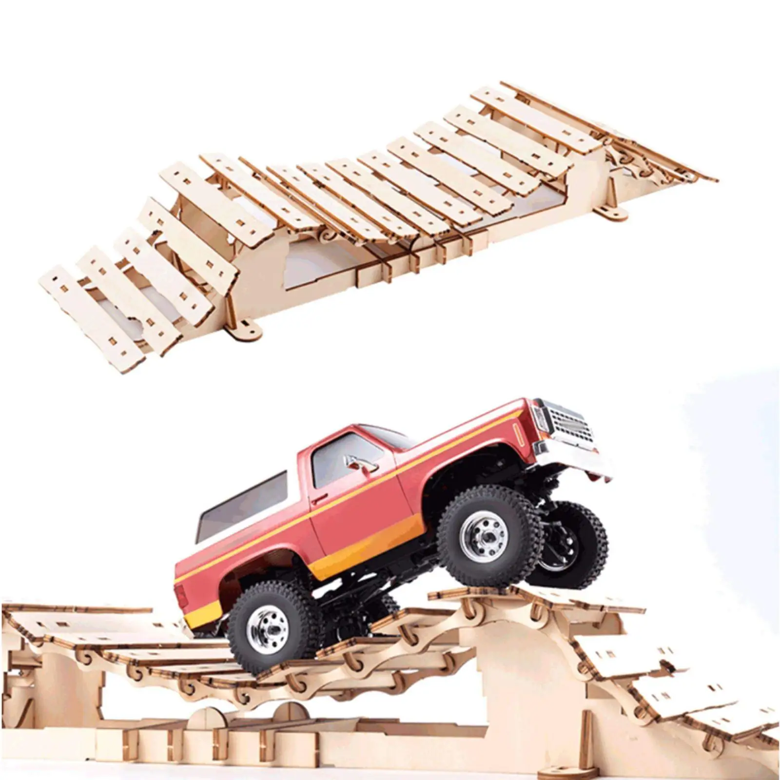 

Аксессуары для радиоуправляемых краулеров: деревянный имитационный препятствие-скалоход для моделей автомобилей масштаба 1/18 и 1/24, для использования в помещении и на улице