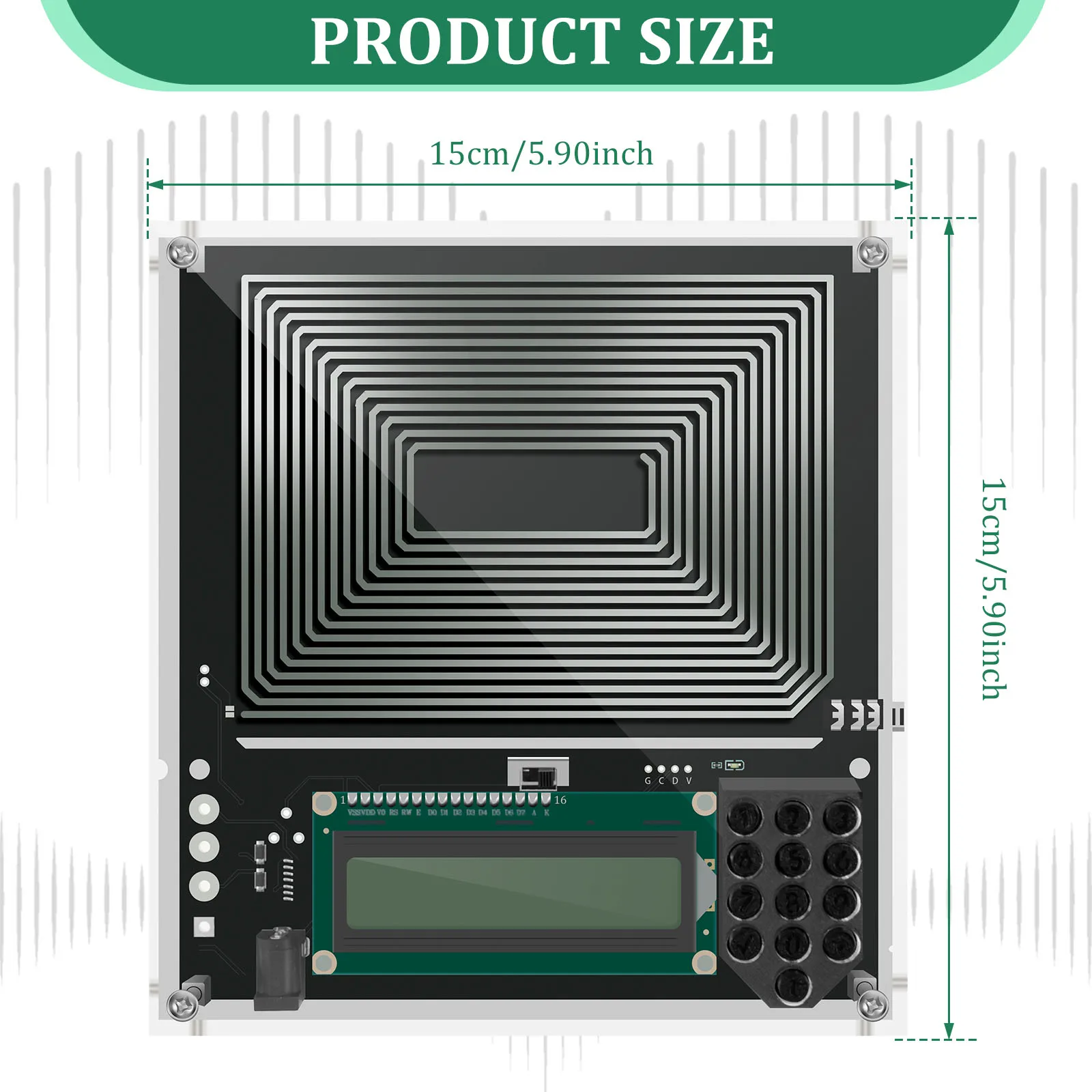 7.83Hz Schumann Waves Resonance Generator Frequency Pulse Audio Resonator 0.01-30000Hz Adjustable Sine Wave Resonance Generator