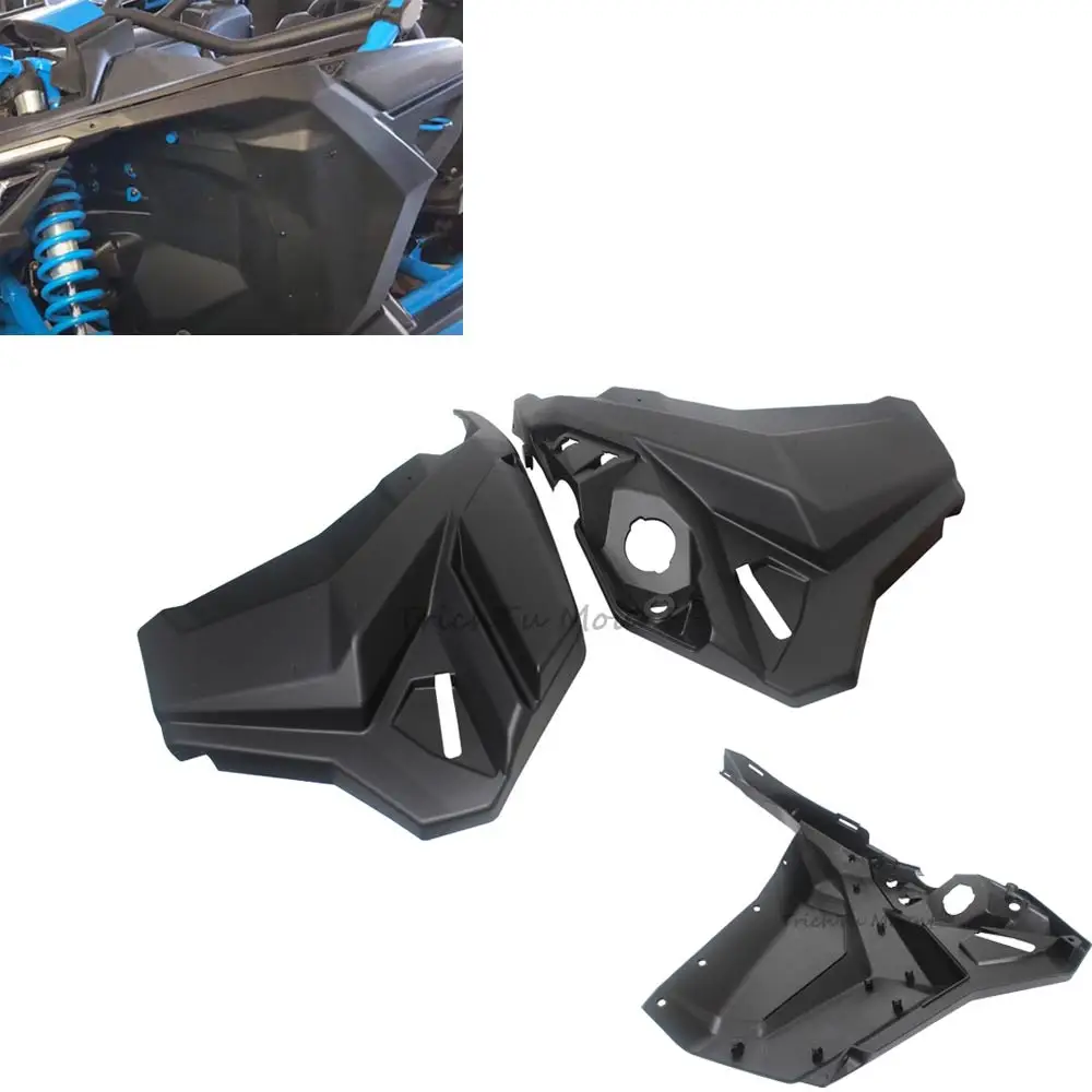 For Can-Am Maverick X3/Max Turbo R RR X DS RS RC MR 1000R 2017-2020 UTV Front Fender Lateral Panel Kit Left Right Matte Black