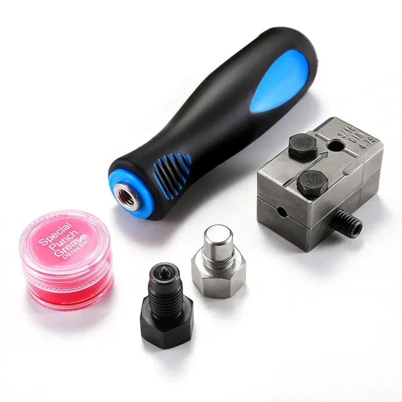 for Brake Tube Flaring Tool Set 4.75mm DIN SAE Copper Pipe Expander Reamer Kit Automotive Hydraulic Line Repair Double Flare view 2