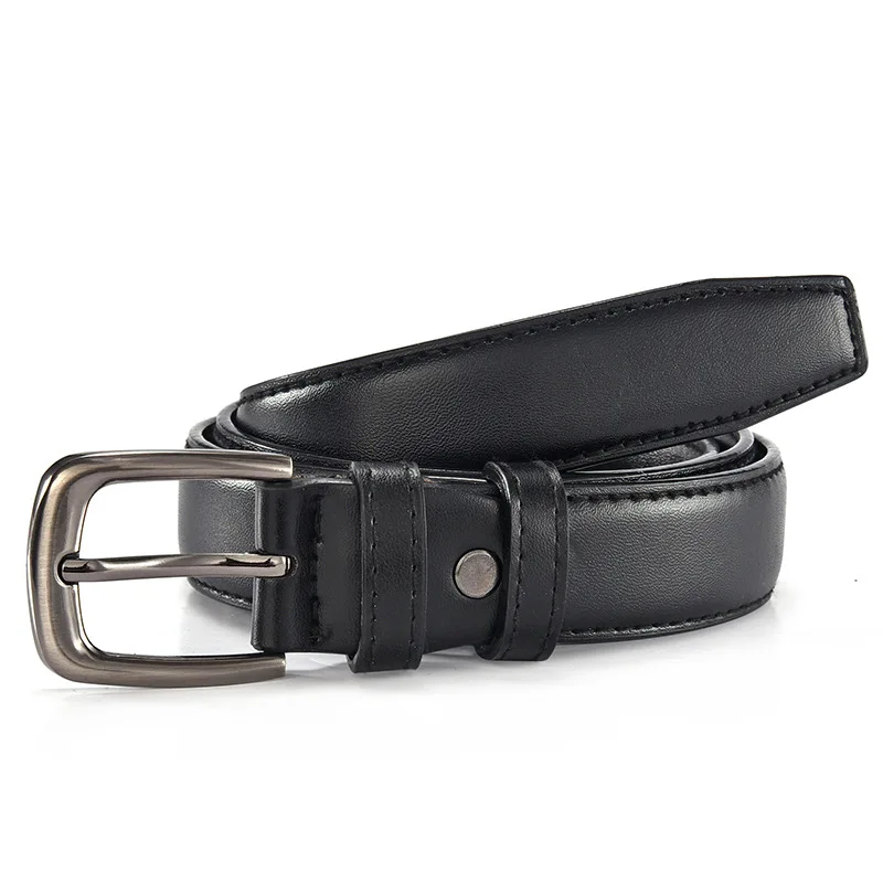 2.2cm 2.8cm Width New Women\'s Belt Classic Pin Buckle Belt Fashion PU Leather Premium Feeling Pant Belts Black Coffee Brown