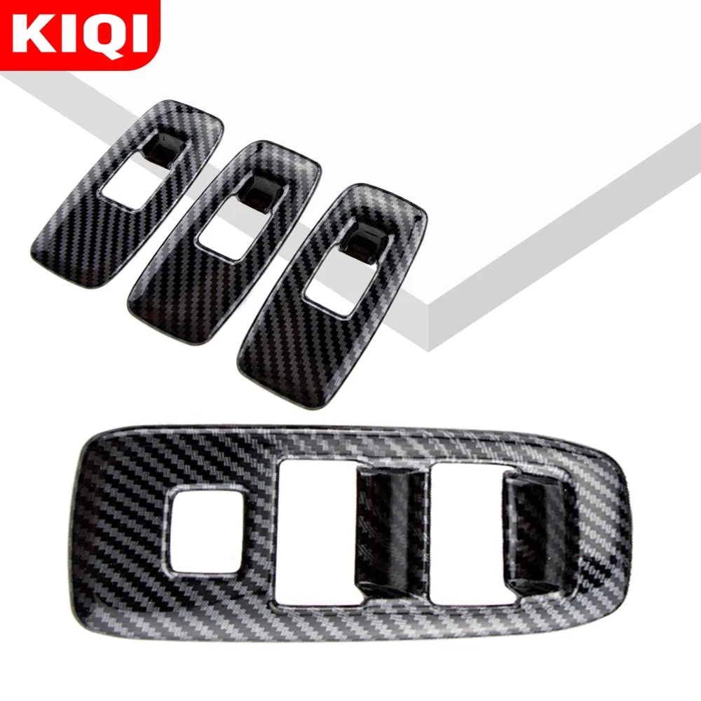 Car Accessories for Ford Ranger Everest Endeavor 2015-2020 Car Door Window Lift Switch Panel Cover Trim Frame Decorator Sticker