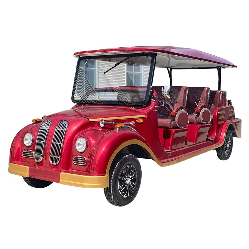 8-11 seat electric classic car sightseeing car, shuttle bus in tourist attractions
