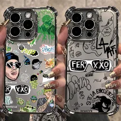 Hot Feid Nitro Jams Ferxxoes Plating Case For IPhone 16 15 14 13 12 11 Pro Max X XR XSMax 7 8 Plus Shockproof Armor Cover