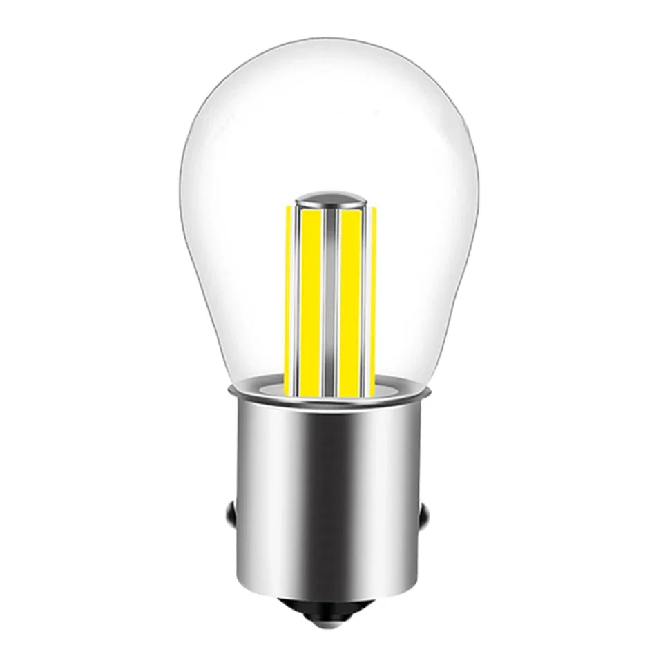 1Pcs 6 Filament Chip 1156 Led P21W Żarówka samochodowa S25 Auto Ba15s Kierunkowskaz cofania pojazdu Drop Shipping Obsługiwany biały