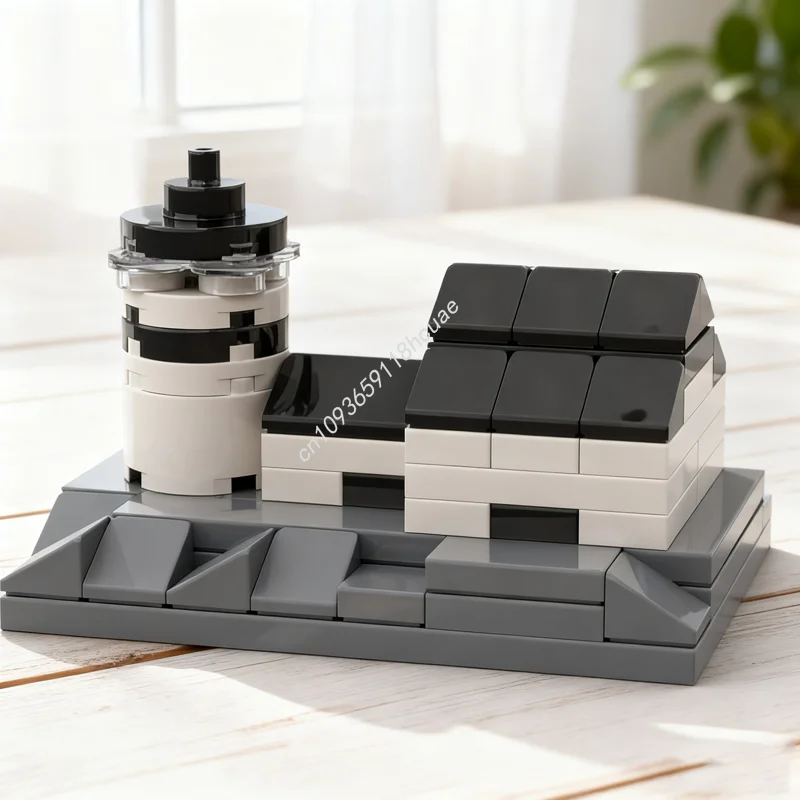 

73pcs MOC The Lighthouse Micro Movie Scenes Model Building Blocks DIY Christmas Gift Creative Idea Toys Education Brick Kids