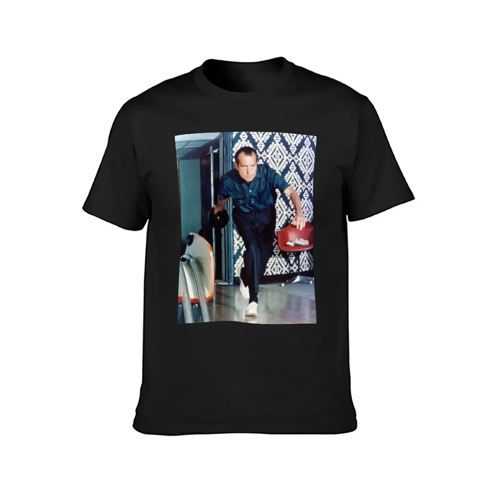 Richard Nixon Bowling T-Shirt designer shirts graphic t shirts vintage t shirts oversized graphic tee outfits for men