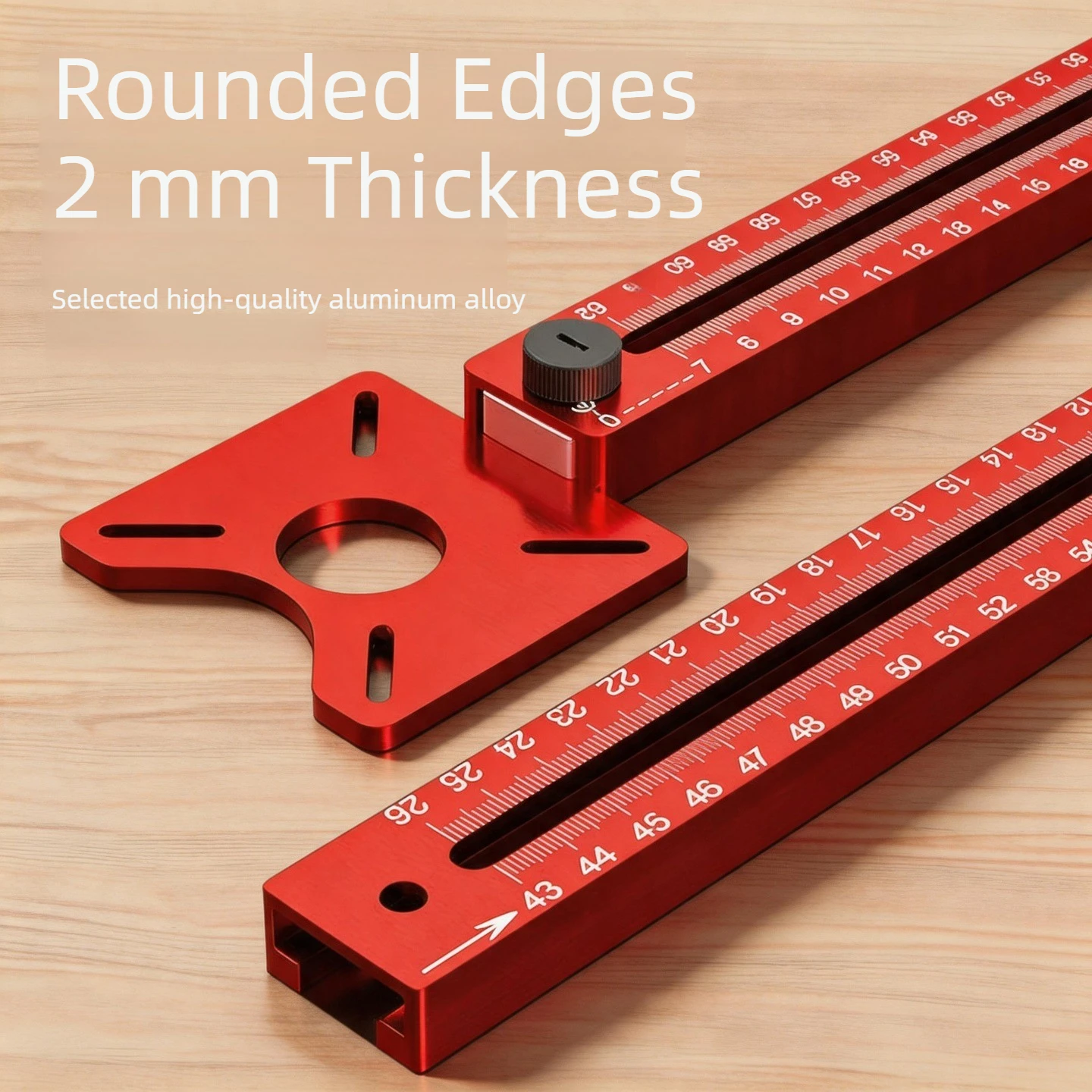 Adjustable Wood Circle Cutting Guide Router Circle Scribing Jig Aluminum Slotting Fence Woodworking Milling Tool for Trim Router