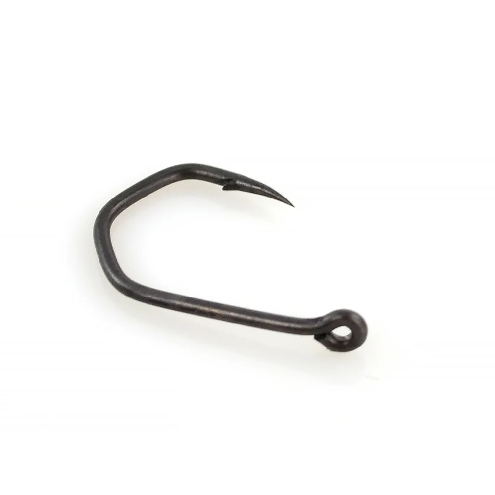 50pcs Carp Fishing Hooks Barbed Pinpoint Claw Hooks PTFE Coating High Carbon Stainless Steel Eyed Fish Hooks 8019