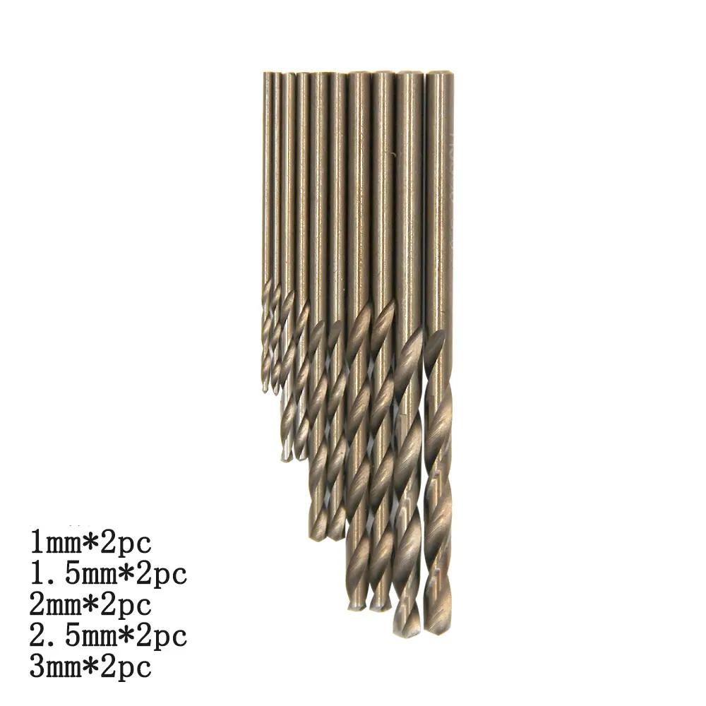 Binoax M35 zestaw wierteł kobaltowych narzędzia do obróbki drewna 10 Pcs HSS Twist