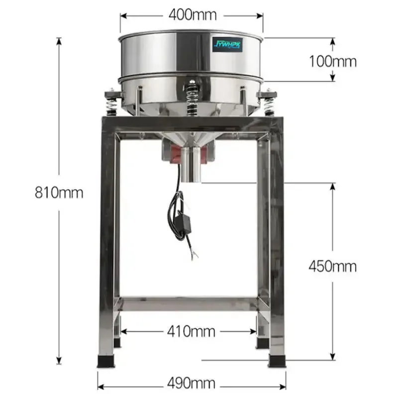 

40cm Vibrating Sieve Machine Electric Vibration Screen Powder Machine Electrostatic Spraying Screening Machine 110V/220V