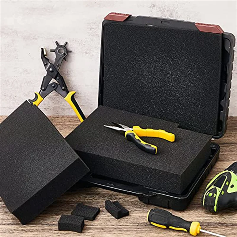 

ABMR-4 Pieces Foam Insert For Cases Tool Box Foam Grid Line Foam Insert Cubes Shockproof Sponge Pad 40X40x2cm/40X40x5cm