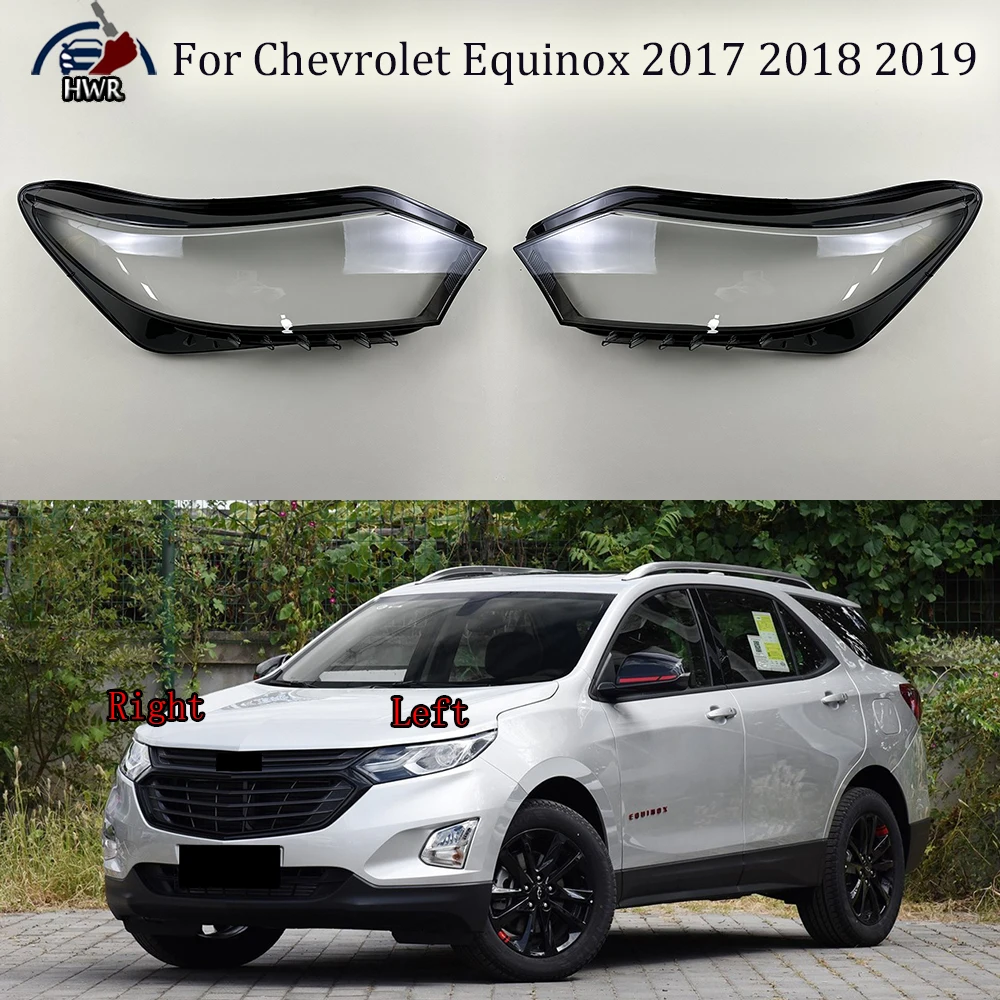 

For Chevrolet Equinox 2017 2018 2019 Car Front Headlight Cover Auto Headlamp Lampshade Lampcover Head Lamp light Lens Shell