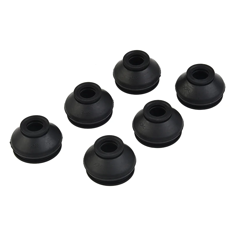 6Pcs Car Rubber Tie Rod End Ball Joint Dust Boots-Cover Universal Car Suspension Steering Ball Joint Track Tie Turn Rods End