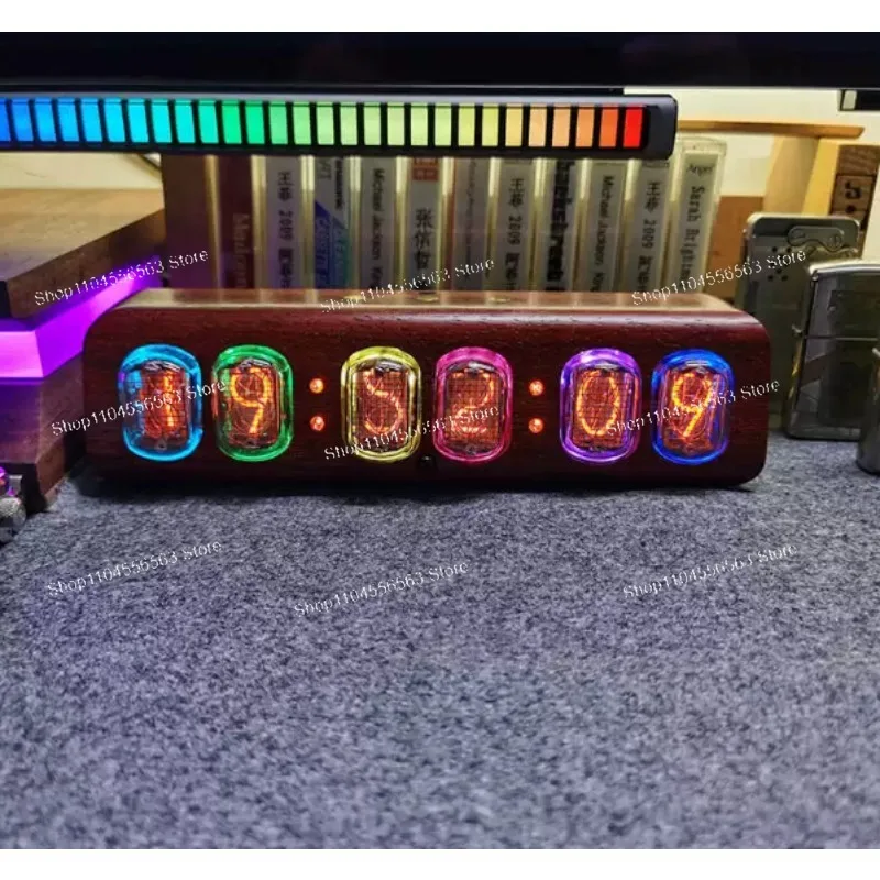IN12 Light Emitting Tube Clock - Bluetooth Integrated LED Digital Clock - 5V DC Mini USB