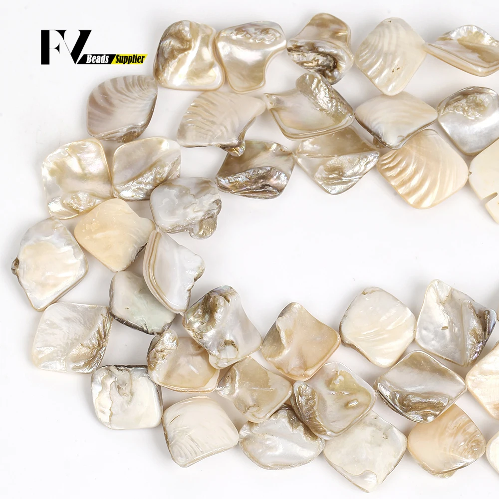 18-20mm Natürliche Shell Perlen Unregelmäßige Zahn Muscheln Lose Spacer Perlen Für Schmuck Machen Diy Armband Halskette zubehör