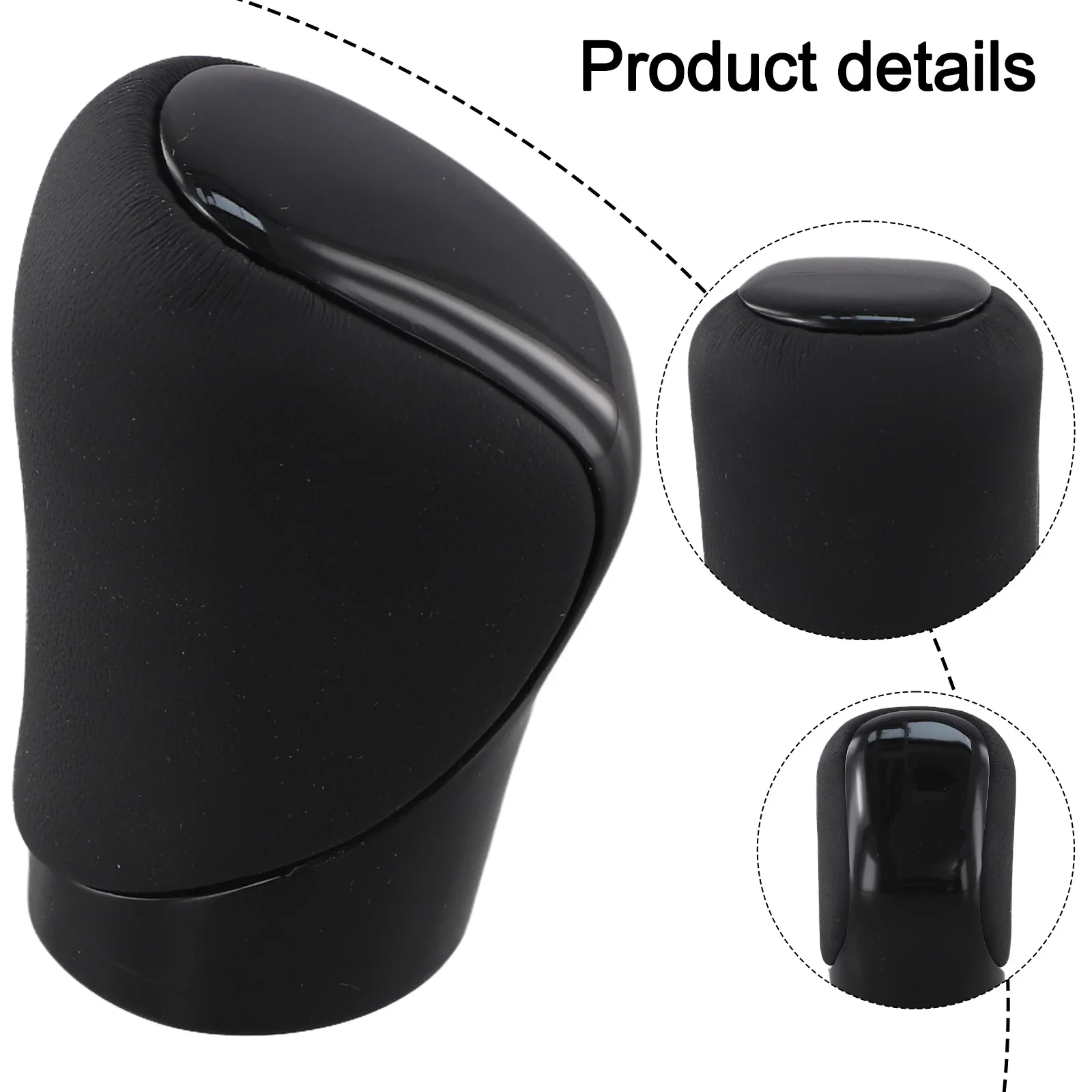 

Automatic Transmission 45mm 1.77in X 75mm 2.95in Gear Shift Knob Sleek Finish Comfortable Grip For Automatic Vehicles