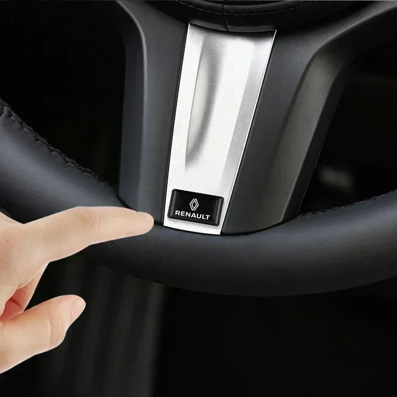 10pcs Car Styling 3D Small Emblem Badge Stickers For Renault DACIA Scenic Loguna Twingo Symbol Fluence Espace Clio Accessories view 4