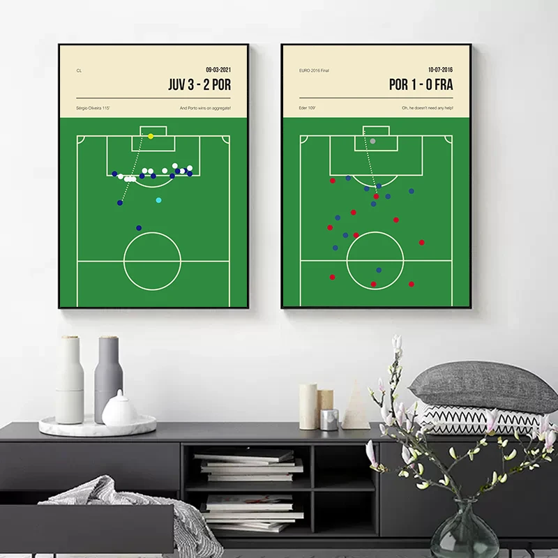 Vintage Football Wonderful Moments Posters Canvas Painting Fun Sports Soccer Wall Picture For Living Room Bar Home Decoration