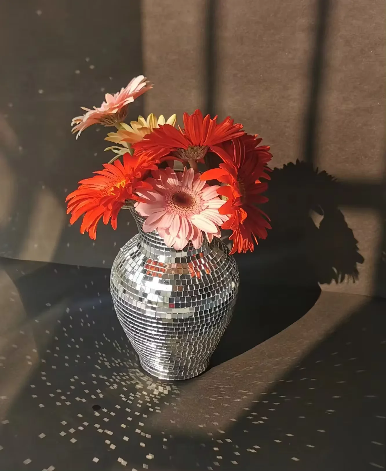 

Light luxury glass Mosaic vase Hydroponic flowers dried flower arranger decoration living room table decoration home