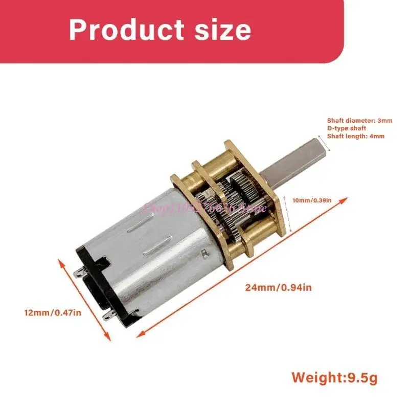 ROBOT R6FD 12V 100 RPM Motor engranaje Velocidad lenta para componentes automatización