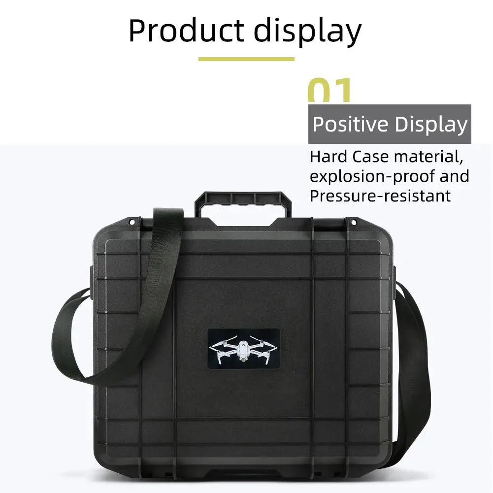 Waterproof Hard Carrying Case for dji NEO Fly More Combo Drone Accessories for dji RC 2 RC N2 Goggles N3 Storage Bag Black