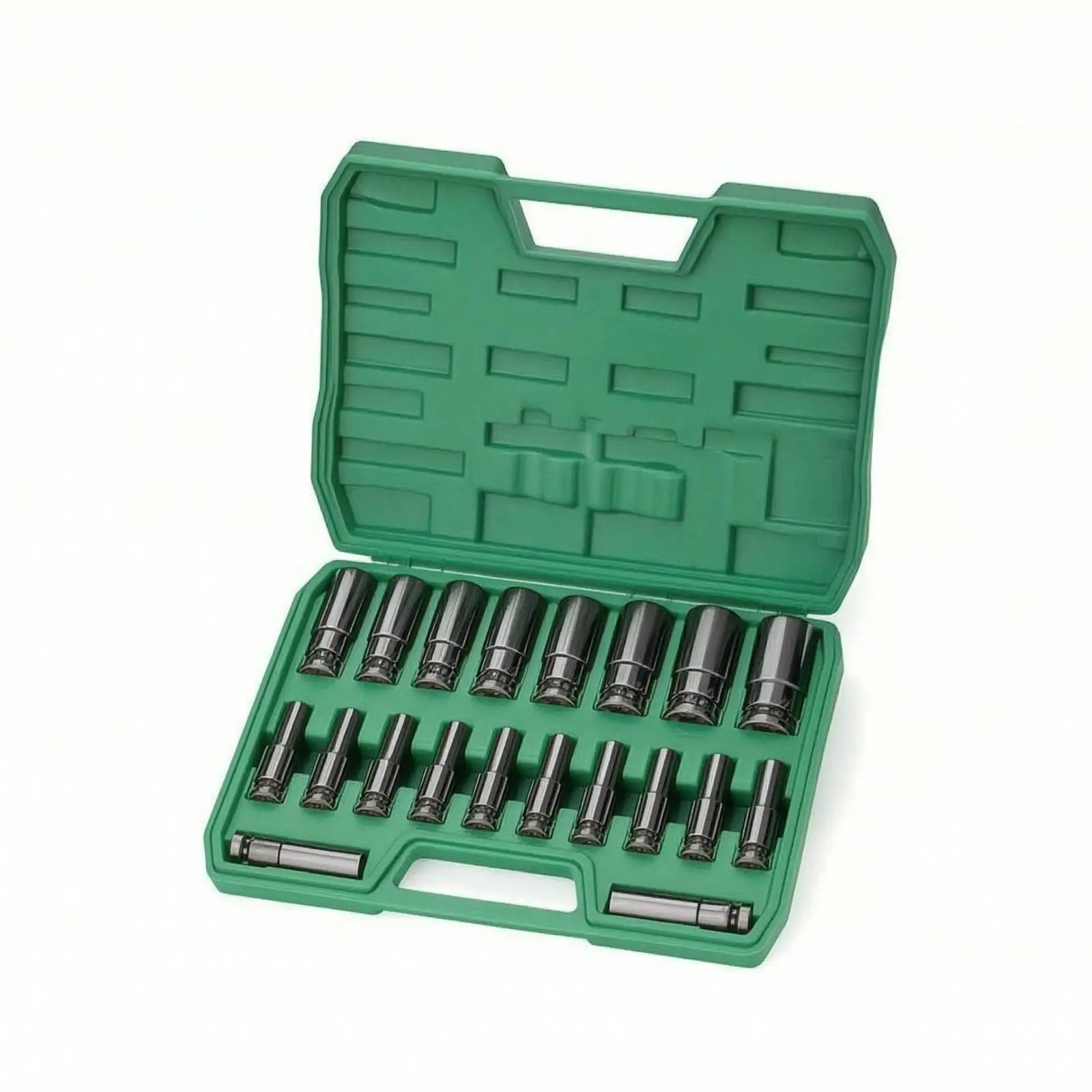 20 Pieces 1/2 Drive Impact Socket Set Long-Lasting Hardware for Workshop