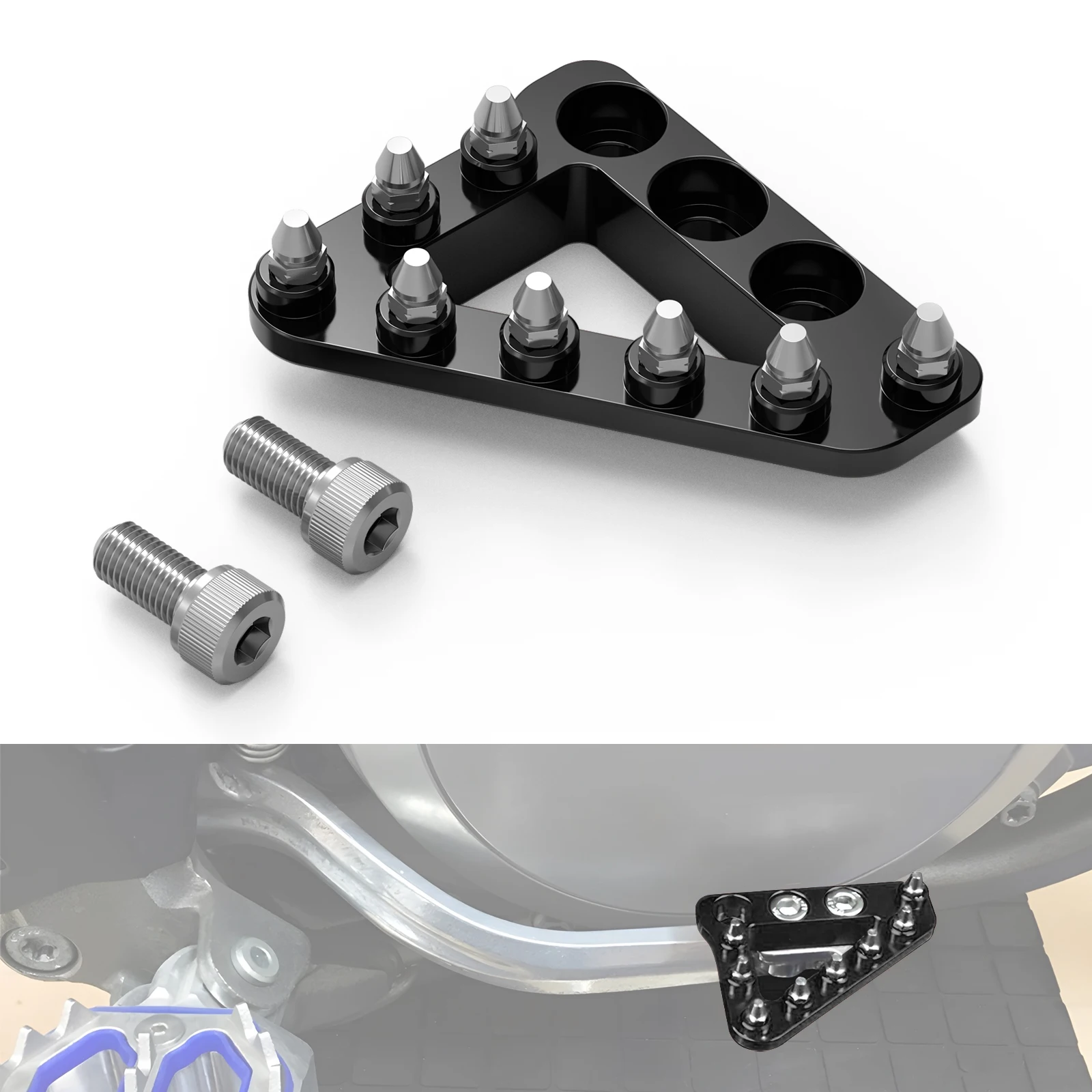 

For Sherco 125 250 300 450 500 SC SE SCF SEF Factory SEFR 2015-2019 2018 Motorcycle Rear Foot Brake Pedal Lever Step Tip Plate