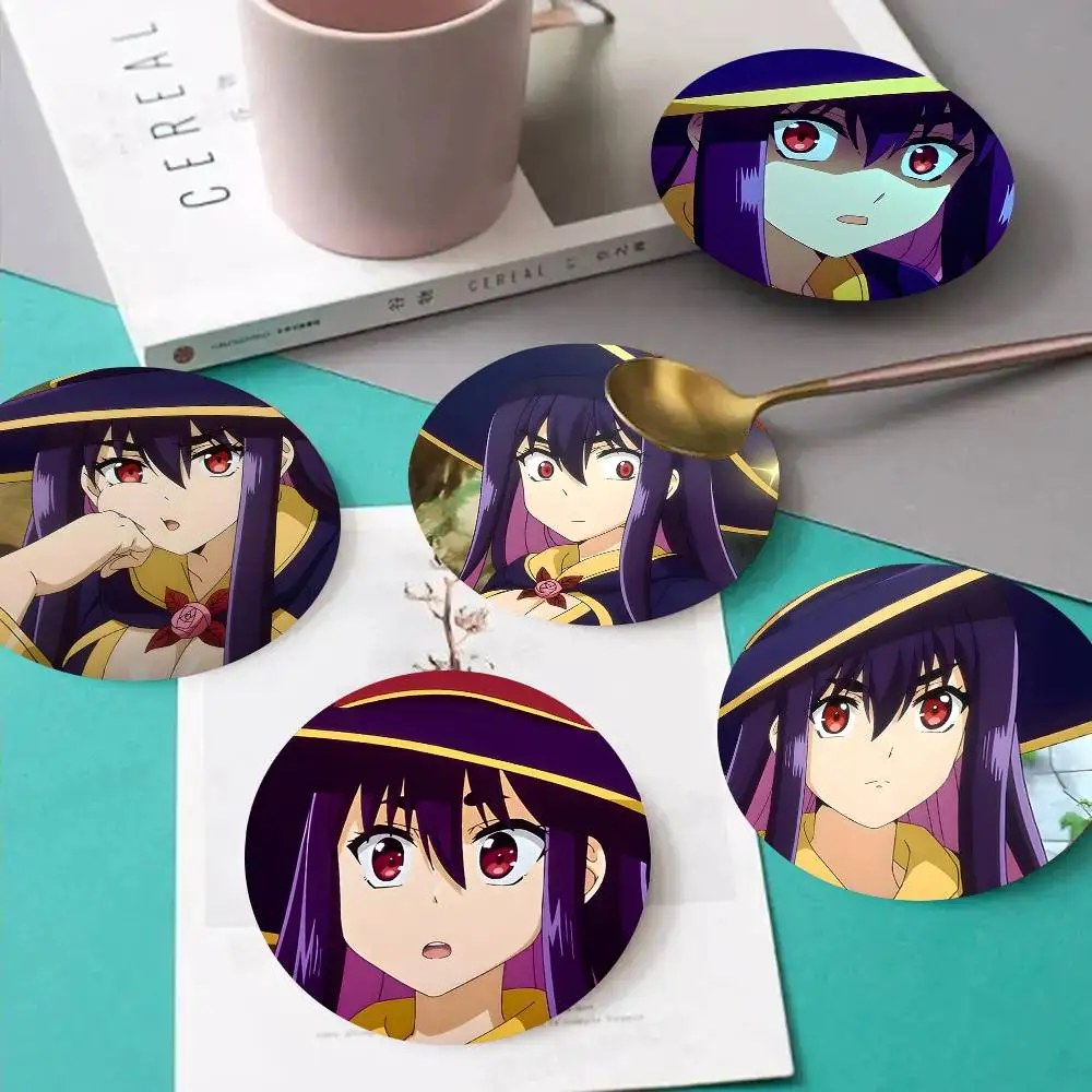 1pc Idola Avom Anime characters Wooden Coaster Colour Printing Cup Mat Home Desk Decoration Gifts