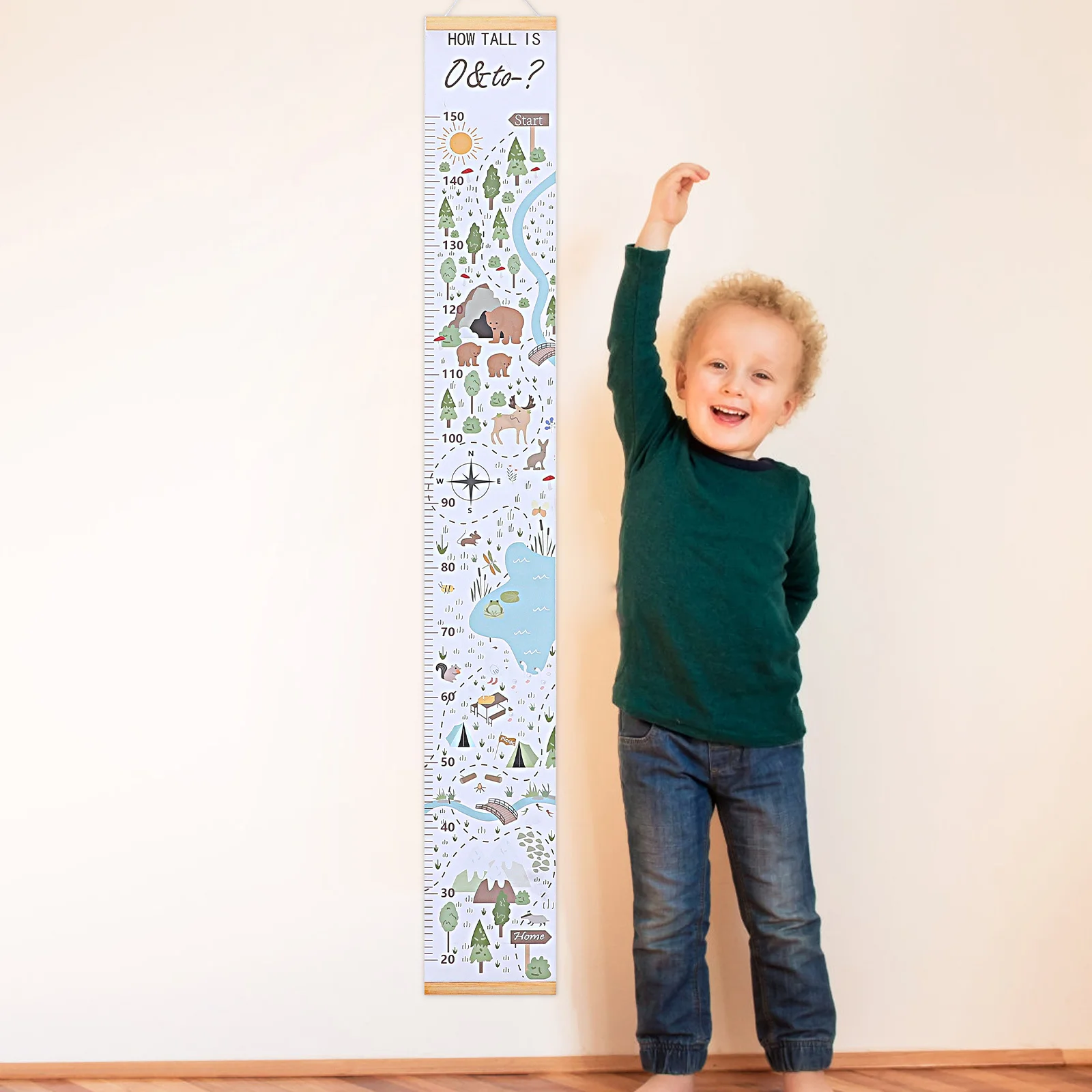 

Creative Cartoon Growth Chart Wall Hanging for Children Height Measurement Bedroom Decor Nursery Height Charts