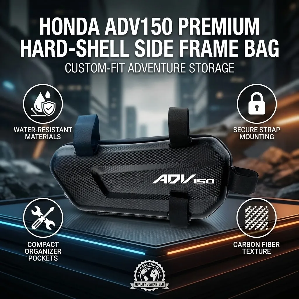 EVA Hard Shell Thickened Fabric Motorcycle Storage Bag Side Bag With LOGO For Honda ADV150 ADV160 ADV350 ADV 150 160