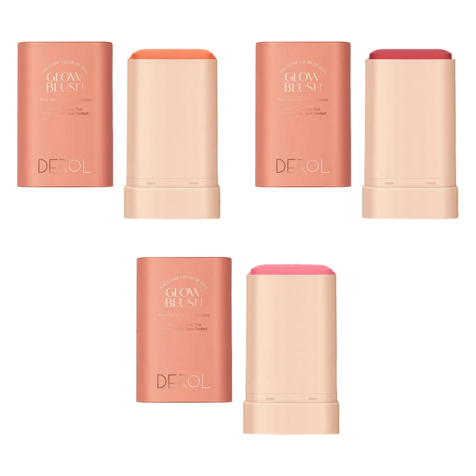 Blush creme nas bochechas para mulheres, blush facial, lábios e rosto, diariamente