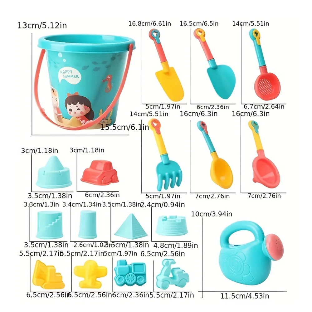 18PCS Beach Sand Toy Set 3