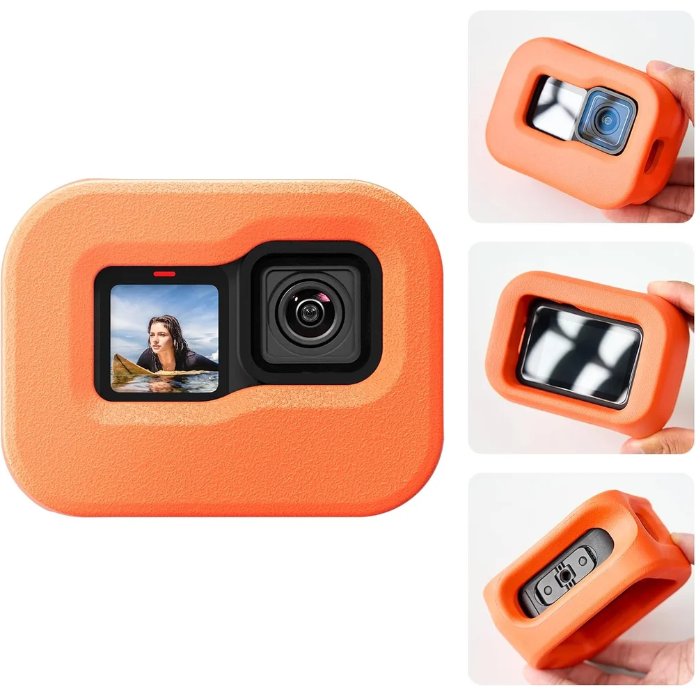 

TELESIN Water Surfing Floaty Case Protective Housing Shell Cover for Gopro Hero 13/12/11/10/9 Black Action Camera Accessories