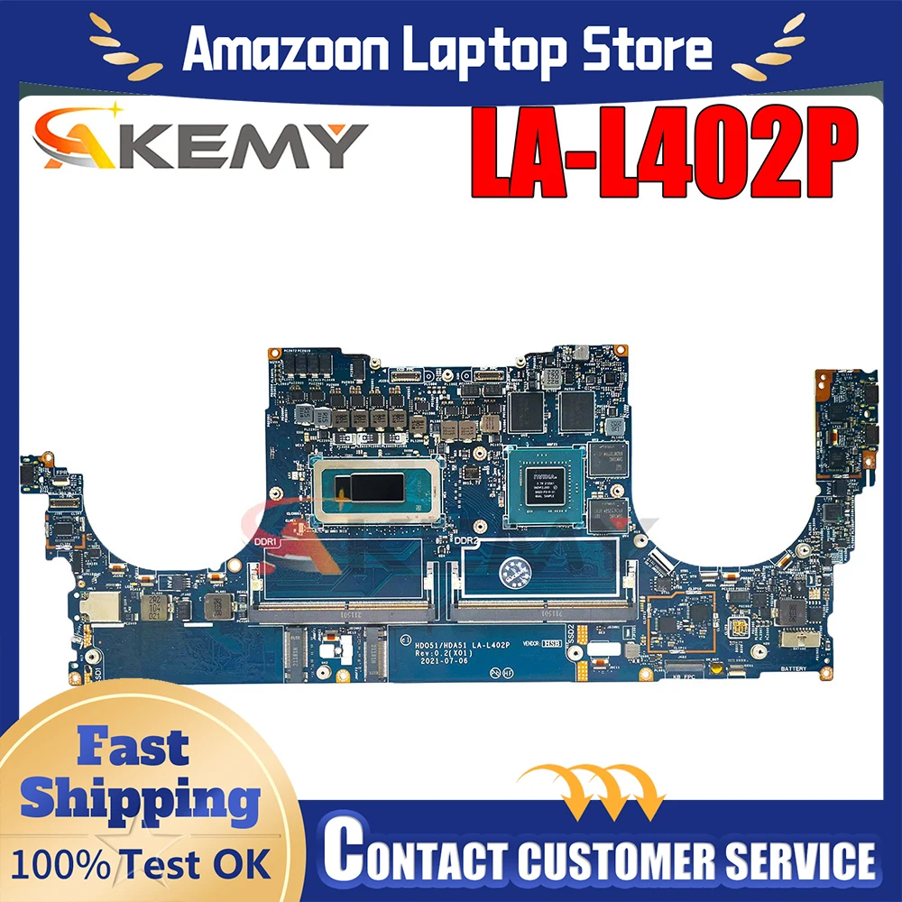 

Материнская плата для ноутбука Dell XPS 15 9520 LA-L402P SRLCY i5-12500H 0JJ7C1 DDR4, полностью протестирована, XPS 15, точность 5570