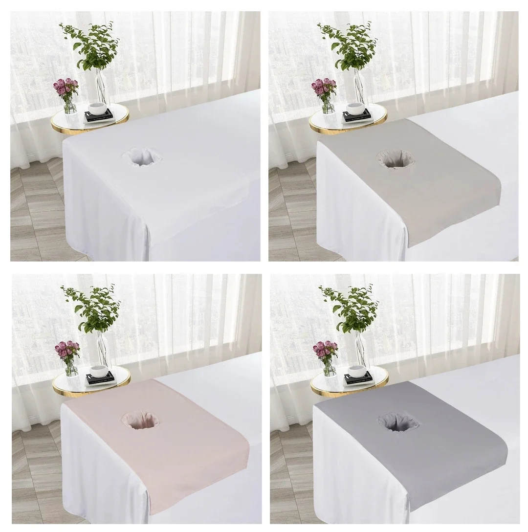 1pcs Wick Cotton Salon Bead Head Sheets, Massage Beauty Salon Bed Cover Bed Towel with /no hole, 50*90cm