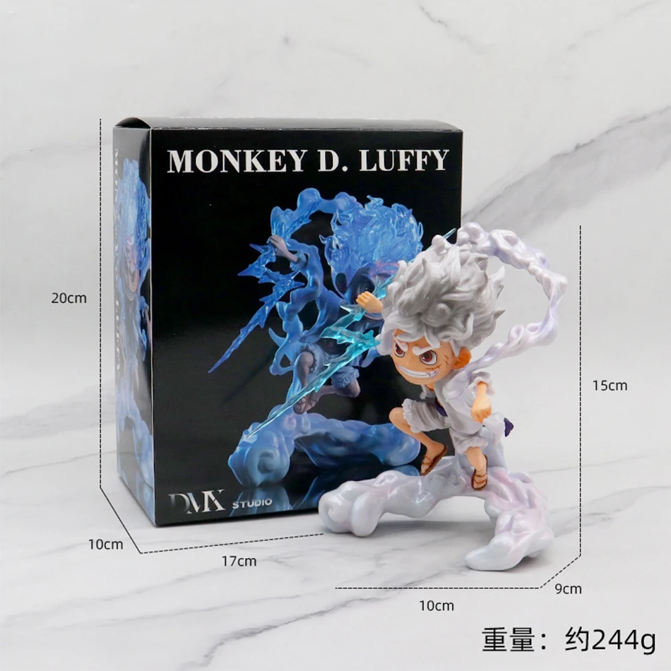 Une pièce Anime poupée d'action intégrée Nika Luffy éveil à la main PVC modèle jouet poupée décoration de bureau mystérieuse boîte aveugle