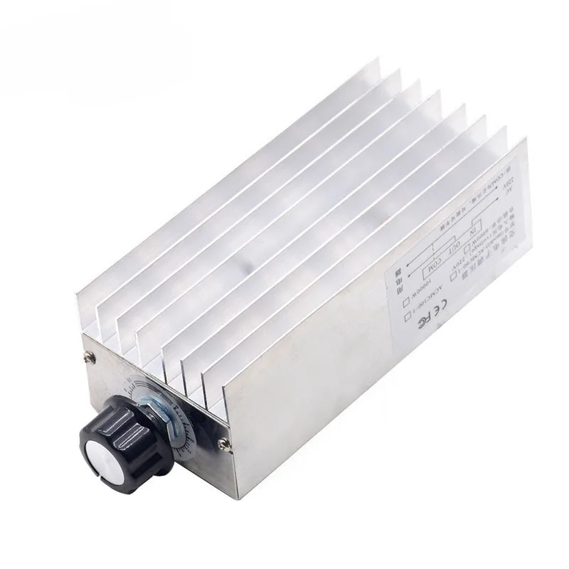 1~10Pcs 10000W Imported Power Thyristor Electronic Voltage Regulator Dimming Speed  Temperature Regulation With Shell