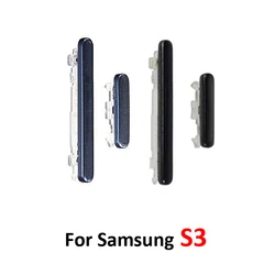 For Samsung Galaxy S3 I9300 I9305 I535 I747 T999 L710 Phone Housing Chassis Volume Power Button Middle Frame Side Key Black Blue