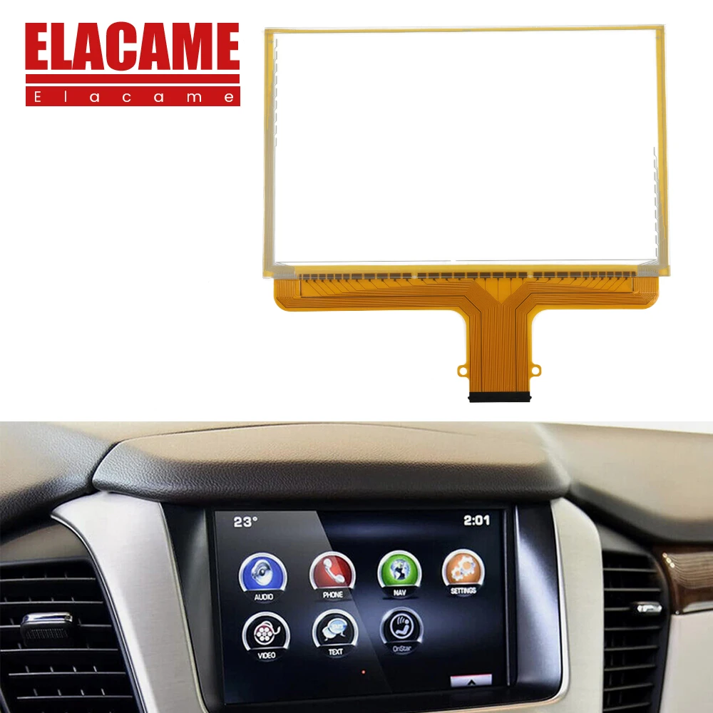 

8" Touch Screen Digitizer Compatible For Chevy Silverado Suburban Tahoe Colorado GMC Canyon Sierra Yukon 2015-2018 Radio NAV