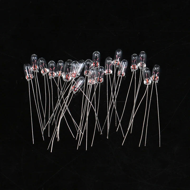 20PCS High Quality 3/4mm 6V 12V Miniature Lamp Light Bulb Edison Incandescent Filament Rice Miniature Bulb Lighting Accessories