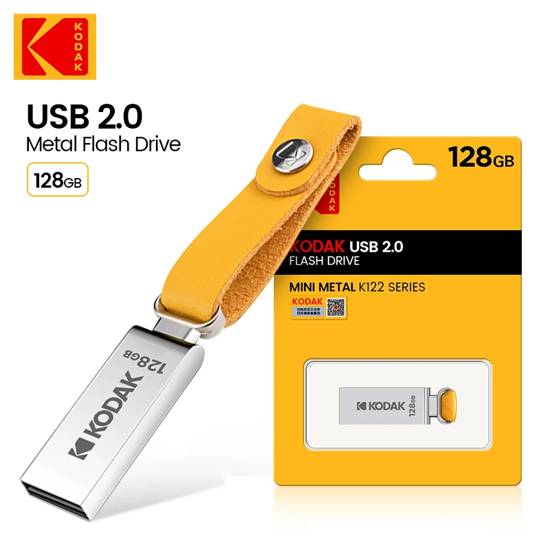 KODAK K122 Metal USB Flash Disk 64GB 32GB 128GB Memory Stick Pen drive USB2.0 Pendrive High FlashDisk Memory